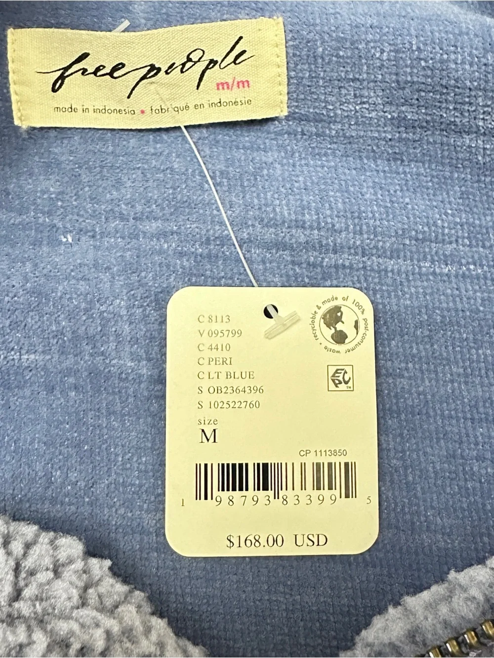 NWT Free People Alpine Sherpa Jacket in Peri